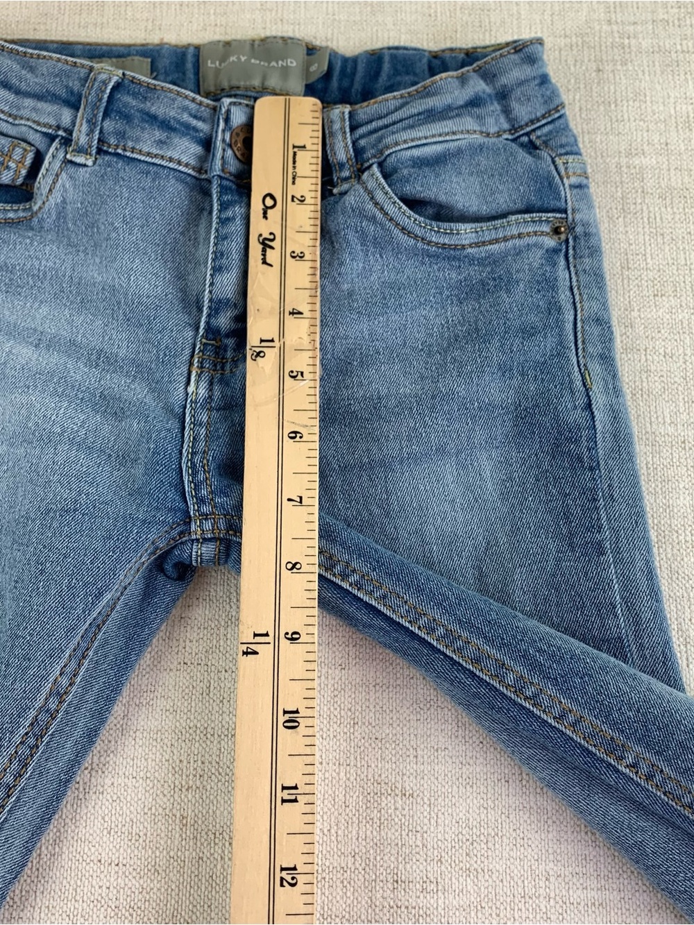 Lucky Brand girl's Zoe Skinny jeans adjustable waist size 8 - Picture 6 of 14